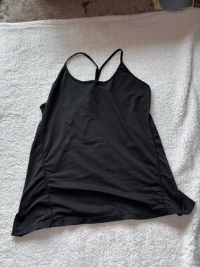 Black Strappy Women's Tank Top
